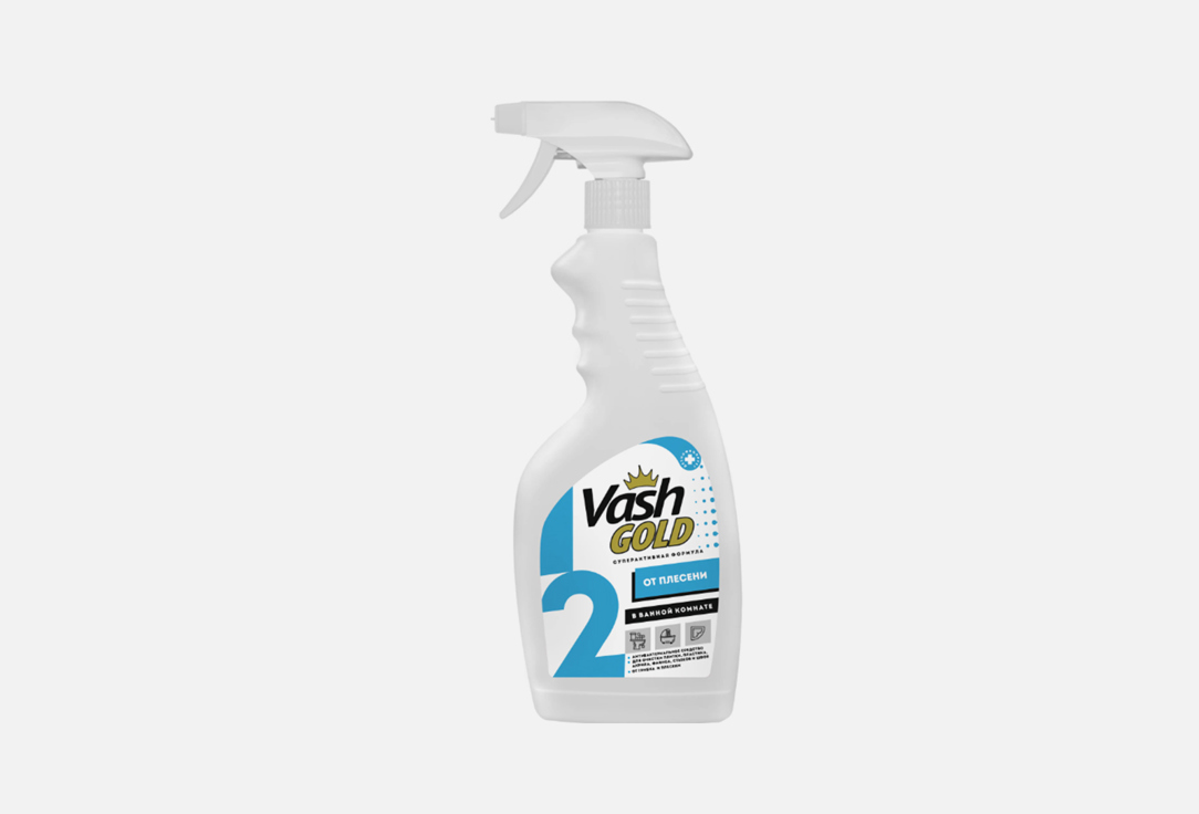Средство для удаления плесени в ванной комнате VASH GOLD Bathroom mold remover (spray) 500 мл средство для стекол зеркал и пластика vash gold спрей 500мл