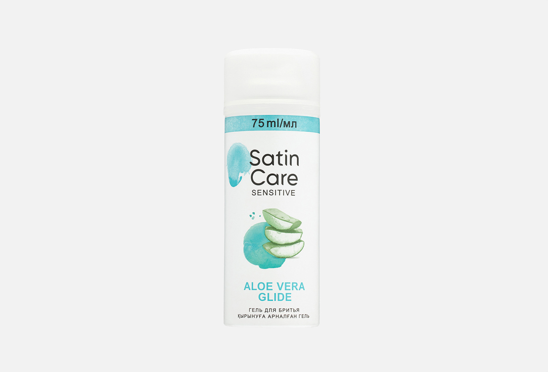 Изображение товара Гель для бритья Gillette Satin Care aloe для женщин 75 мл для чувствительной кожи