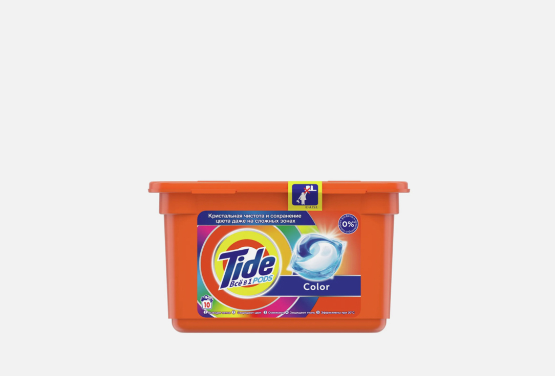 Изображение товара Гель-капсулы для стирки белья Tide Все в 1 color