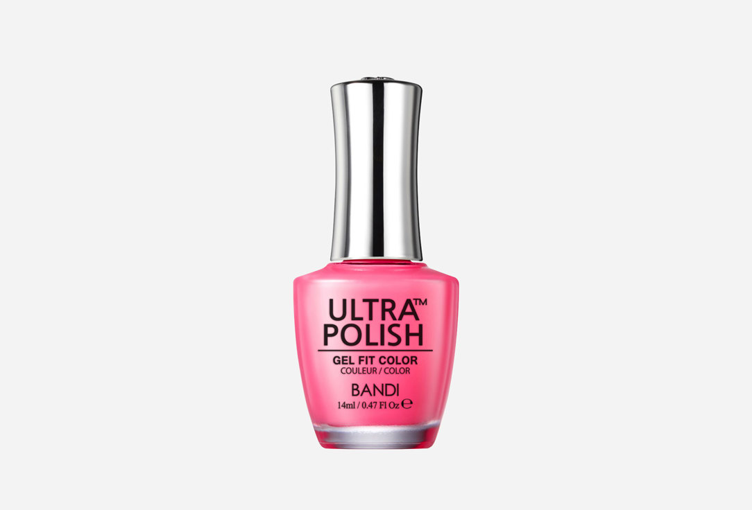 Ультра-стойкий лак для ногтей  BANDI ULTRA POLISH GEL FIT COLOR 108 Bikini Pink 