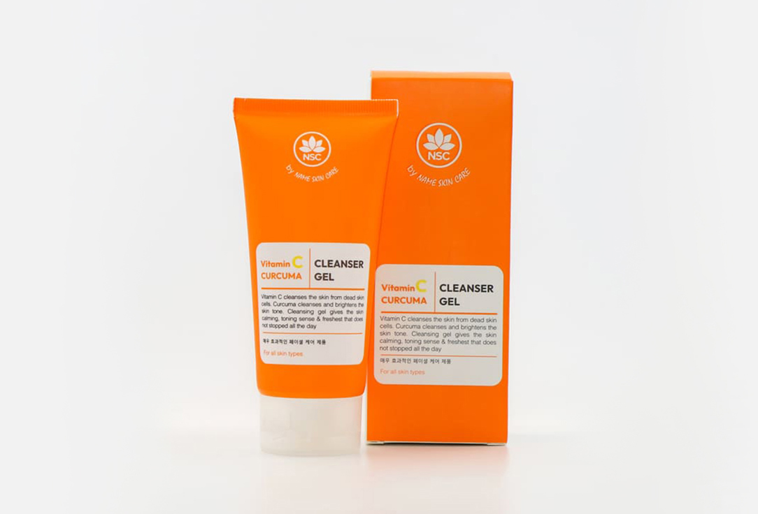 Тонизирующий гель для умывания NAME SKIN CARE Vitamin C & Curcuma Cleanser gel Toning skin 100 мл антиоксидантная сыворотка name skin care vitamin c