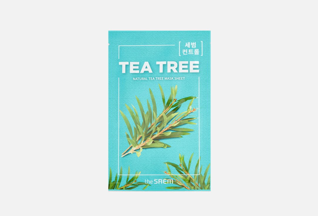цена Маска на тканевой основе для лица с экстрактом чайного дерева THE SAEM Natural Tea Tree Mask Sheet 1 шт
