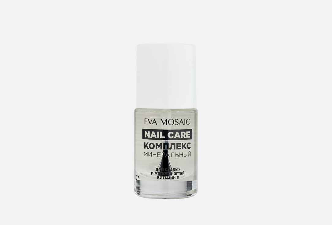 Комплекс минеральный для слабых и мягких ногтей с витамином Е EVA MOSAIC Nail Care 10 мл комплекс с микроэлементами для сухих и слоящихся ногтей eva mosaic nail care 10 мл