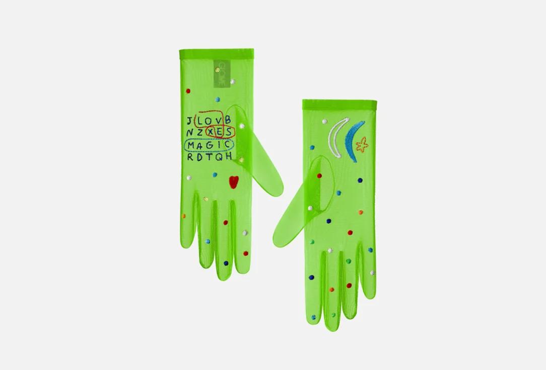 Тату-перчатки, зеленые Glove.me Love sex magic 