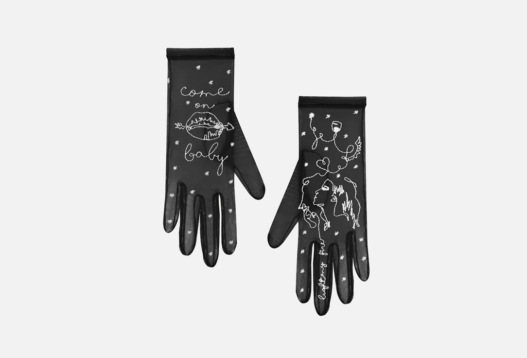 Тату-перчатки, черные Glove.me Come on, baby 