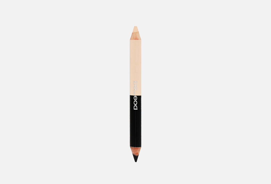 Двойной карандаш для глаз с точилкой Poeteq Double eyeliner with sharpener  92
