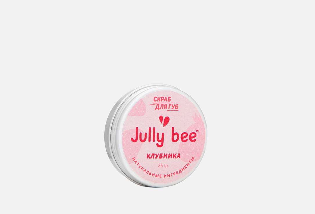 Скраб для губ JULLY BEE STRAWBERRY 30 г скраб для губ jully bee сахарный скраб для губ клубника lips care