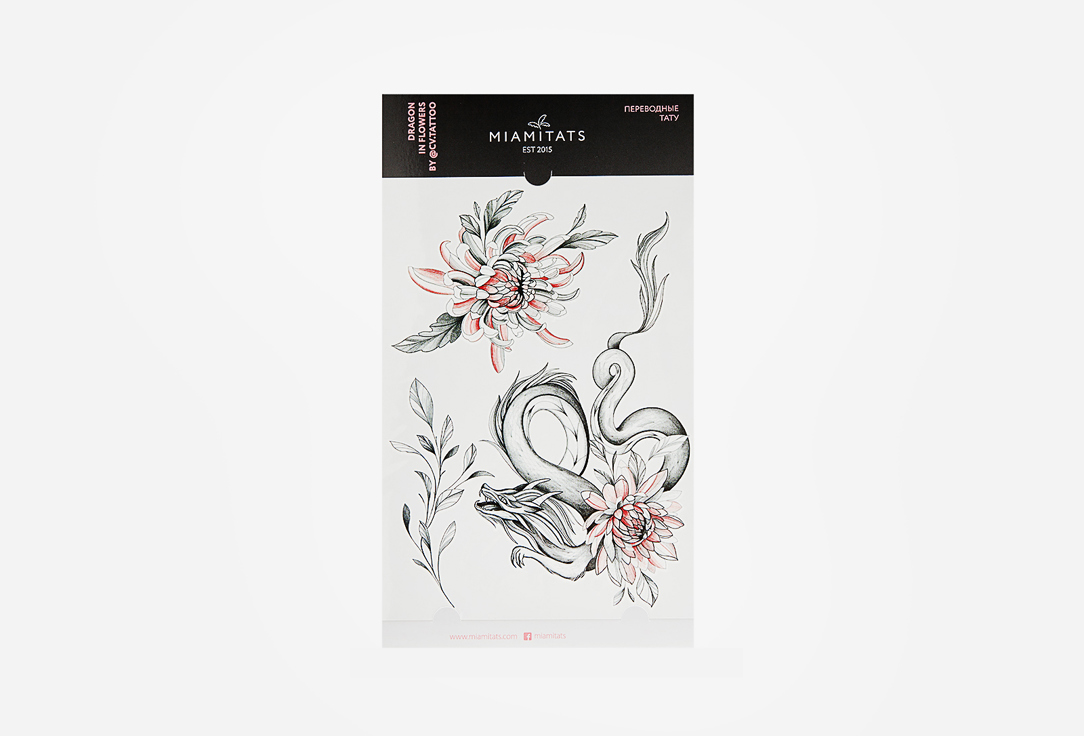 Dragon in Flowers by @cv.tattoo (maxi)  1