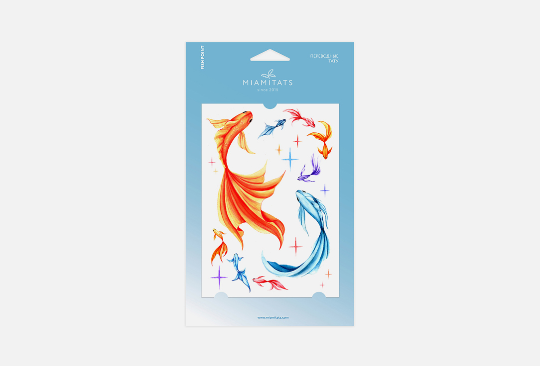 

Переводные тату MIAMITATS, Fish point (middle) 1 шт