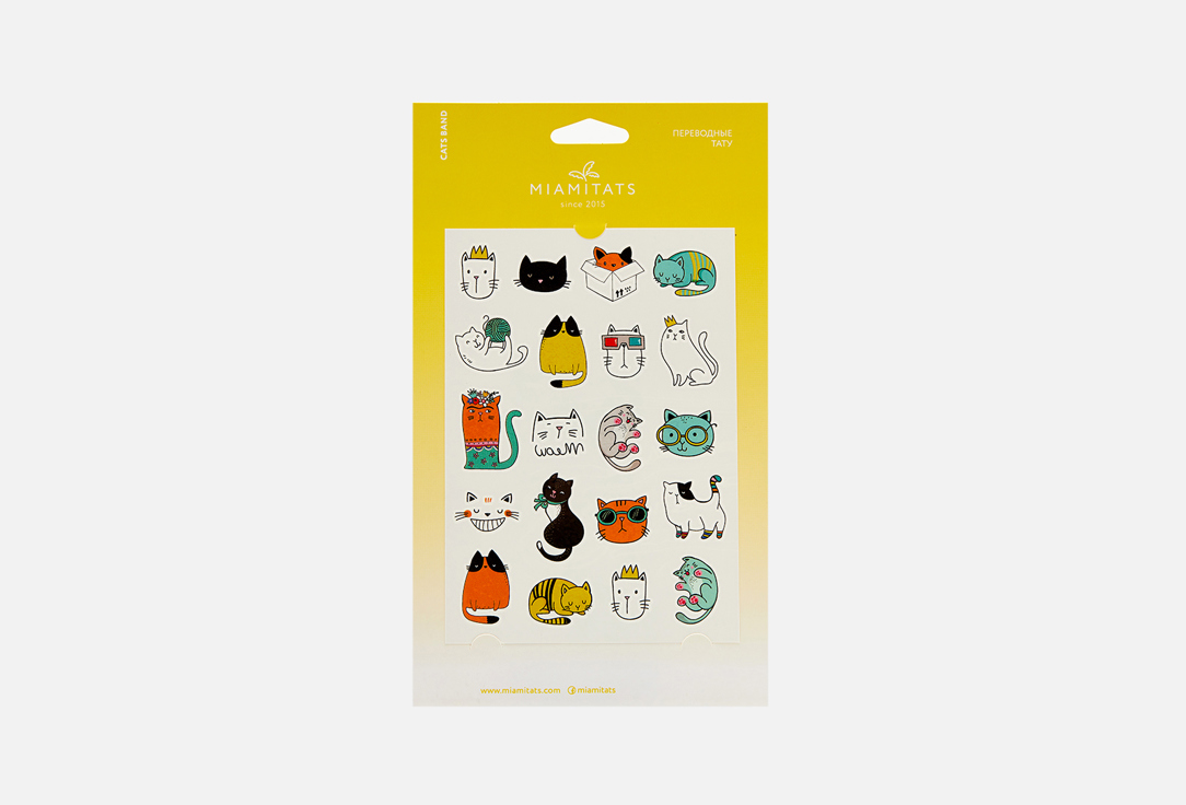 

Переводные тату MIAMITATS, KIDS Cats band (middle)