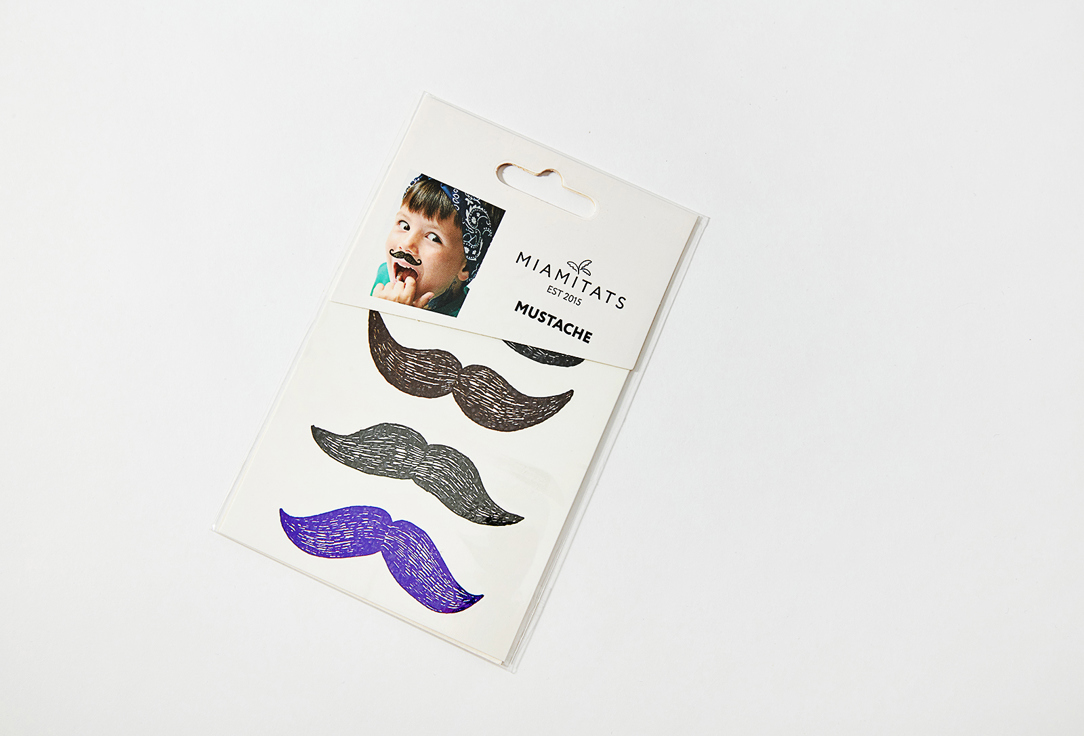 Переводные тату  MIAMITATS KIDS Mustache (mini) 