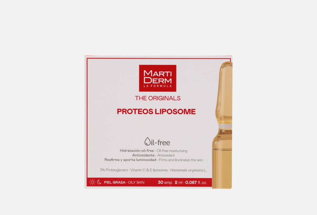 

Ампулы для жирной, обезвоженной кожи, 30*2 мл MARTIDERM, The Originals Proteos Liposome 30 шт
