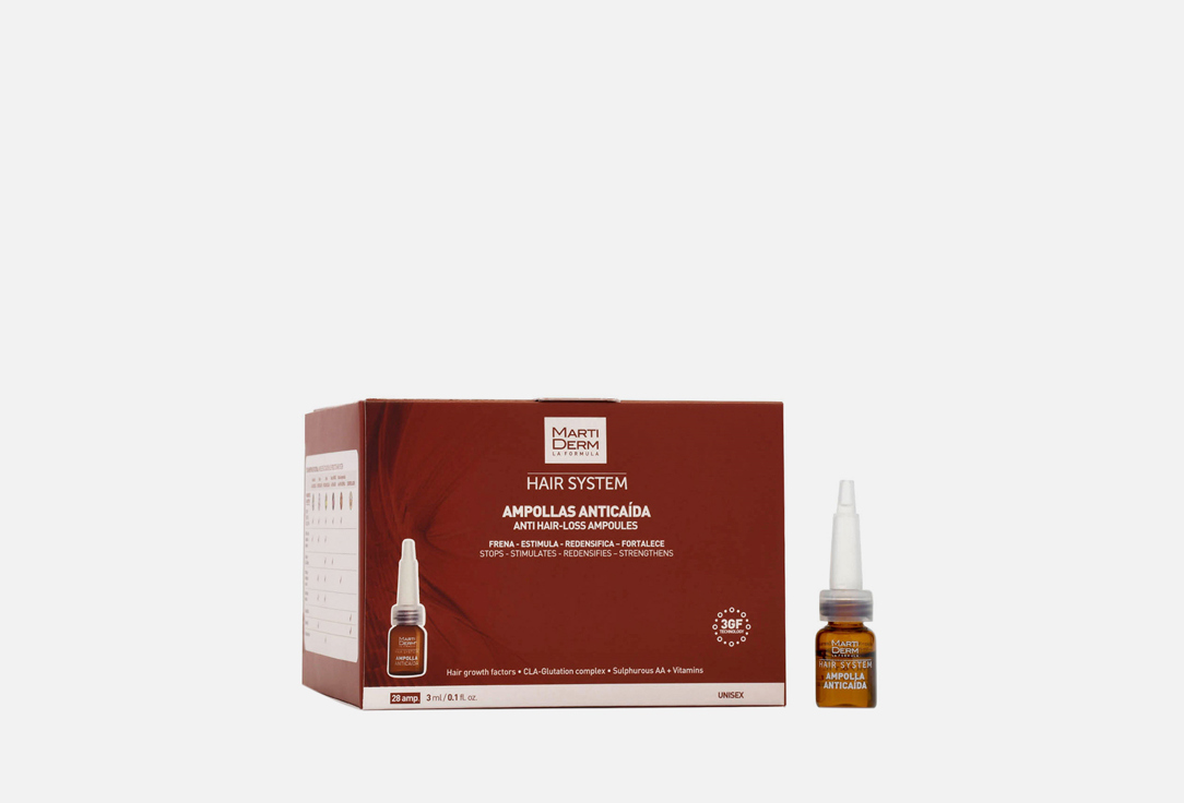 Изображение товара Ампулы против выпадения волос MARTIDERM HAIR SYSTEM 28х3 мл