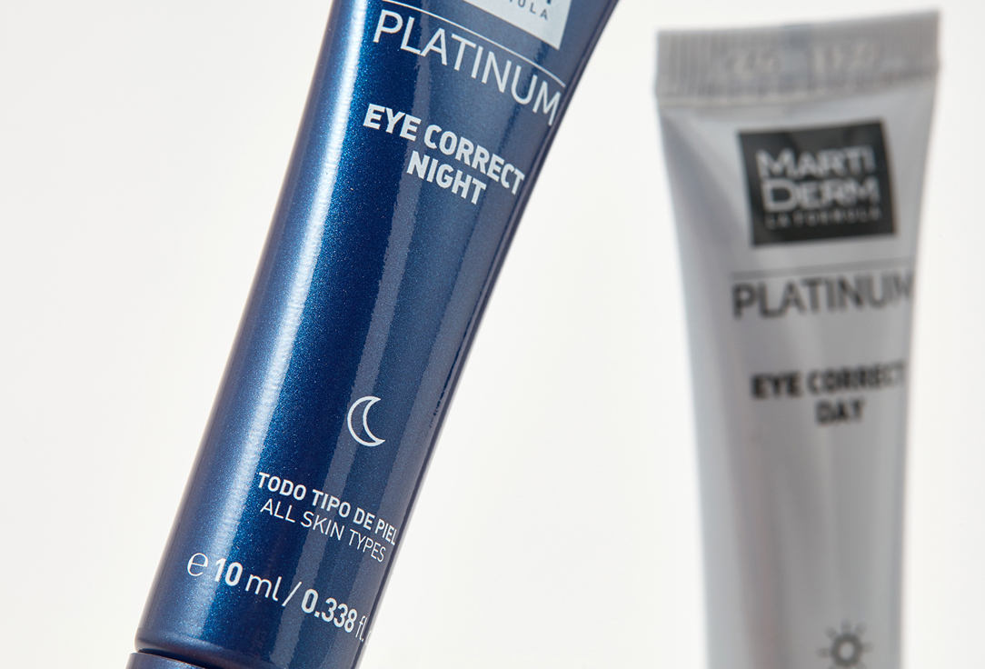 Крем для кожи контура глаз день/ночь, 2*10 мл MARTIDERM  Platinum Eye Correct 