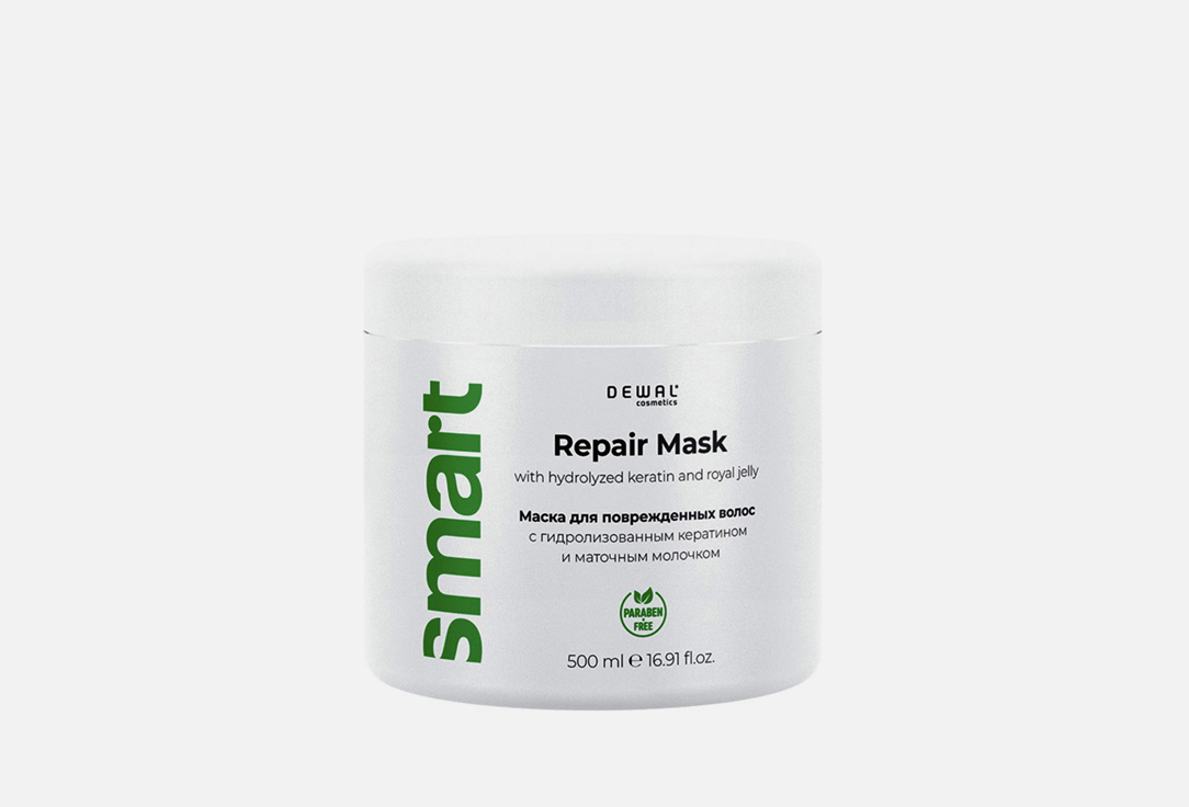 Маска для поврежденных волос DEWAL COSMETICS Repair 500 мл маска против выпадения волос с маслом миндаля care mask almond oil маска 500мл