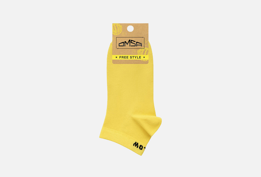 Носки OMSA С надписью, желтый 45-47 мл
