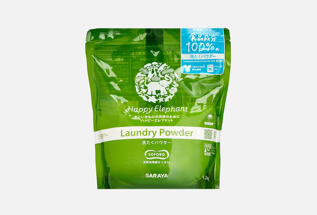 

Стиральный порошок HAPPY ELEPHANT, Гипоаллергенный 1200 г