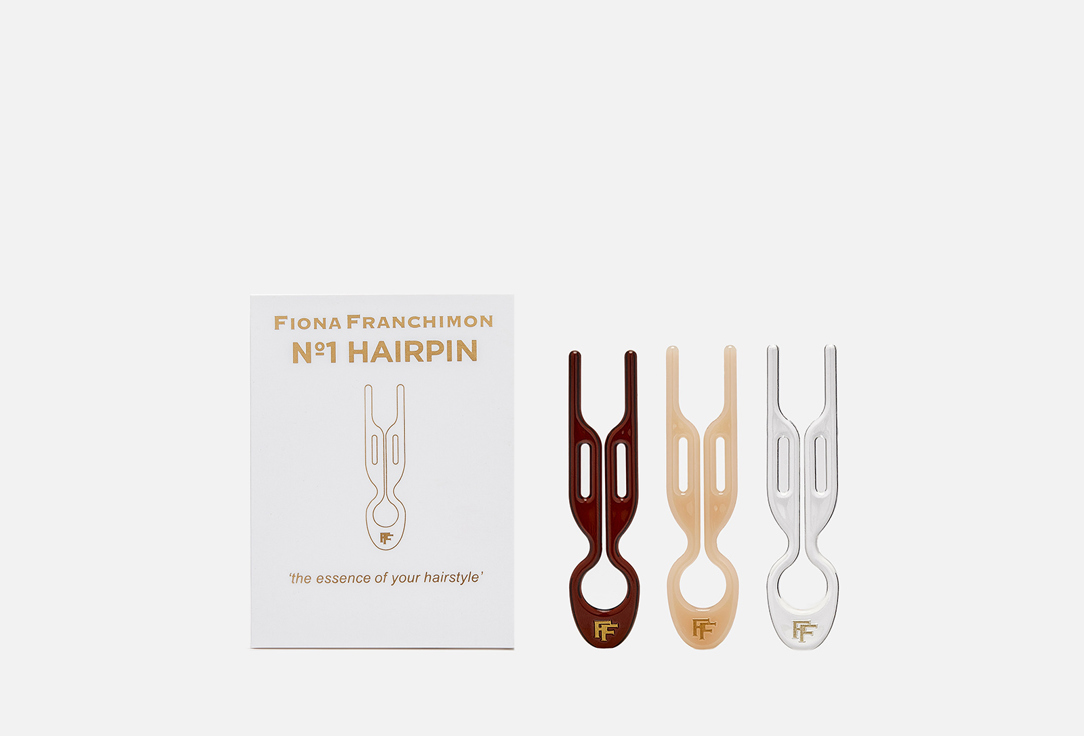 Набор заколок NO1 HAIRPIN FIONA FRANCHIMON Коричневый, прозрачный, бежевый 3 шт кондиционер для сияния волос no1 hairpin fiona franchimon color