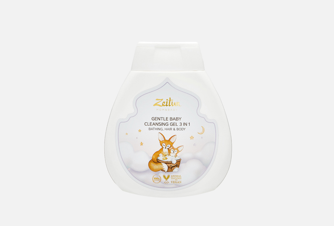 Изображение товара Гель для купания Zeitun Baby GENTLE BABY CLEANSING GEL 3 IN 1: BATHING, HAIR AND BODY