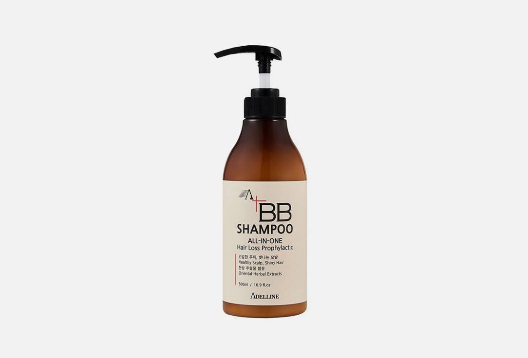ВВ шампунь против выпадения волос ADELLINE Bio Biotin Shampoo 500 мл kaaral набор средств против выпадения волос шампунь 500 мл капли 50 мл kaaral k05
