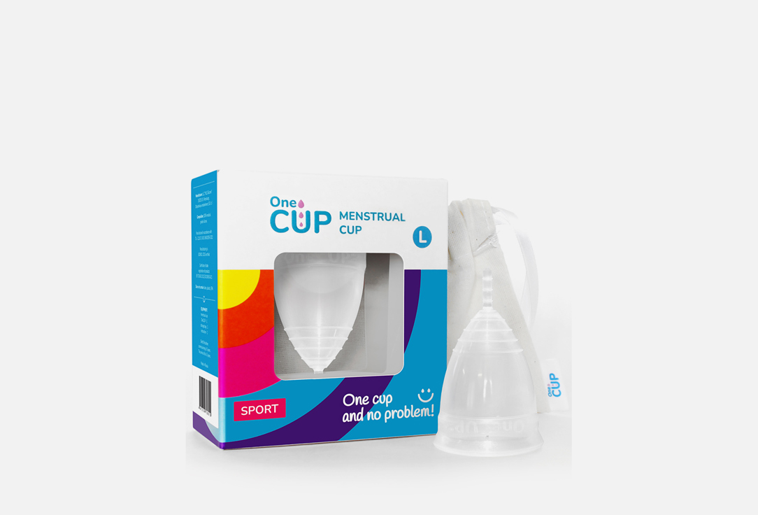Менструальная чаша прозрачная OneCUP SPORT 