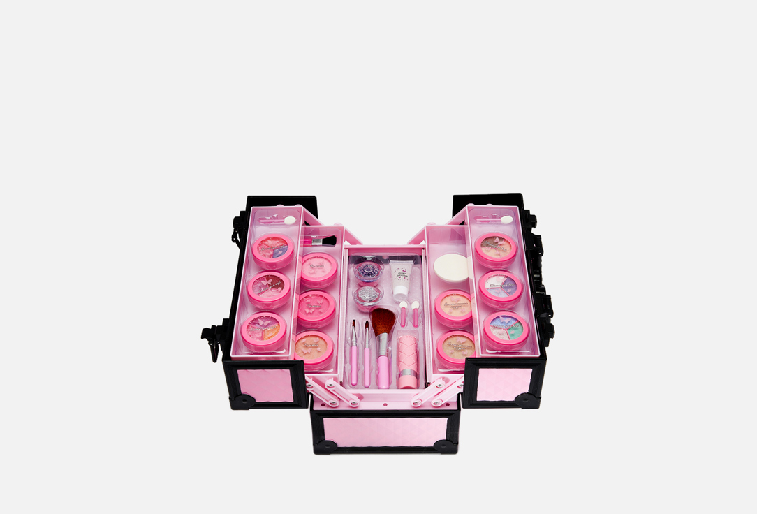 набор косметики для девочек зефирка pink crystal 25 шт Набор косметики для девочек в кейсе-чемоданчике ЗЕФИРКА Создай свой стиль! 22 шт