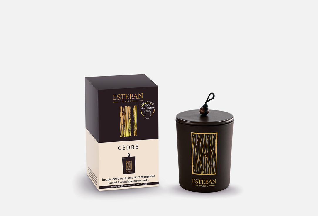 Изображение товара Аромасвеча Esteban Paris Parfums refillable scented decorative candle cedre
