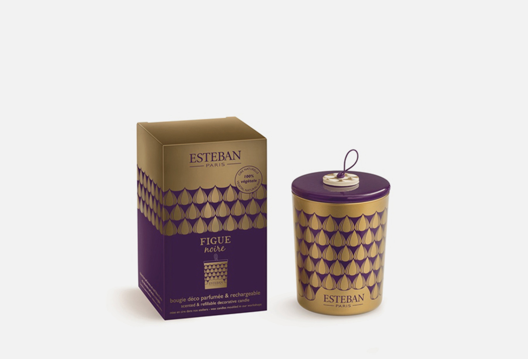 

Аромасвеча ESTEBAN PARIS PARFUMS, Refillable scented decorative candle figue noire 170 г