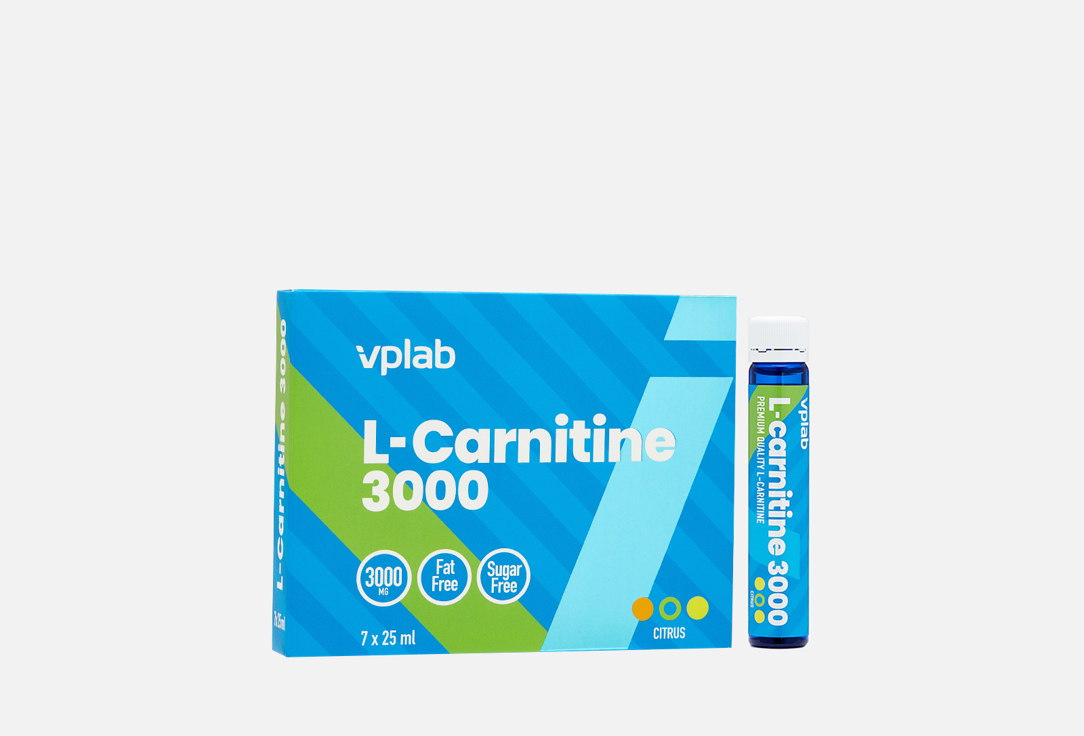 Биологически активная добавка VPLAB L-Carnitine 3000, цитрус, 25 мл 
