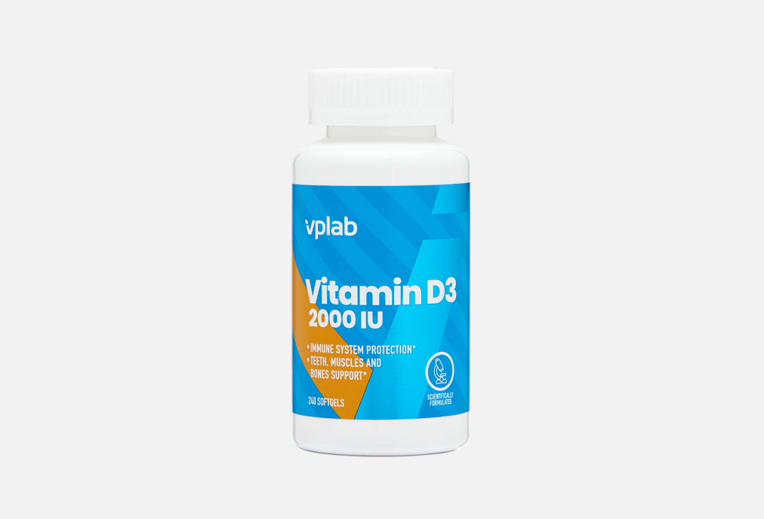 Витамин D3 VPLAB 2000 МЕ в капсулах 