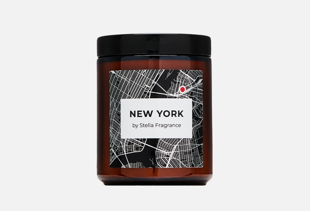 Свеча ароматическая STELLA FRAGRANCE NEW YORK 250 г ароматическая свеча stella fragrance mandarin gingerbread 50 г