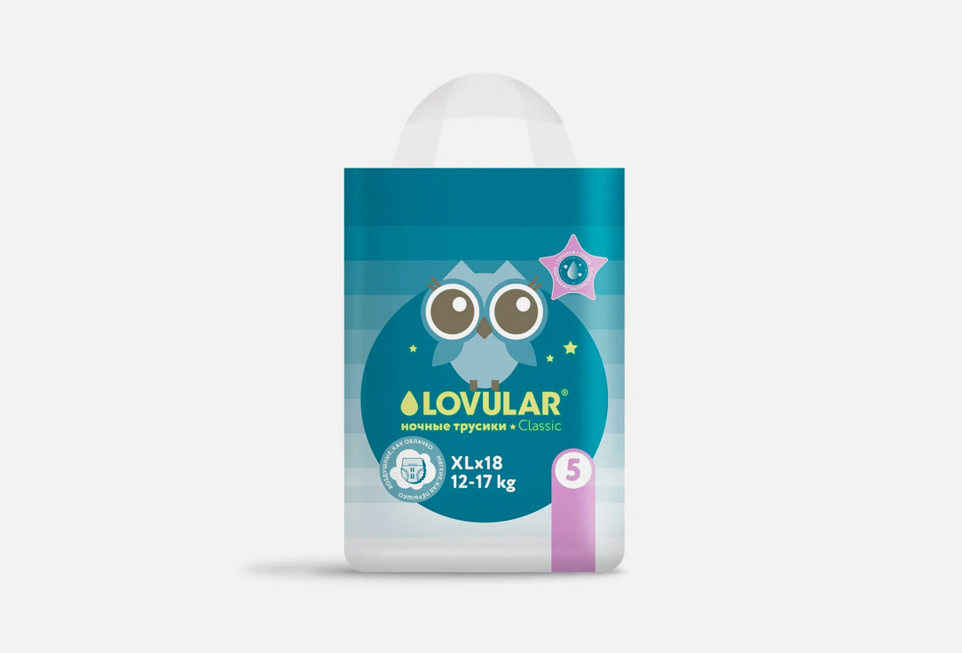 Изображение товара Трусики - подгузники LOVULAR XL, 12-17 кг