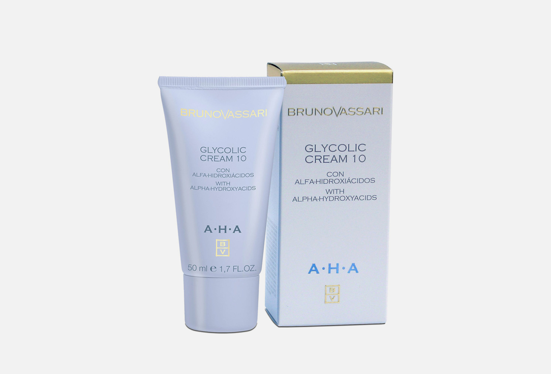 КРЕМ С 10% ГЛИКОЛЕВОЙ КИСЛОТОЙ BRUNO VASSARI AHA GLYCOLIC CREAM 10  50 мл