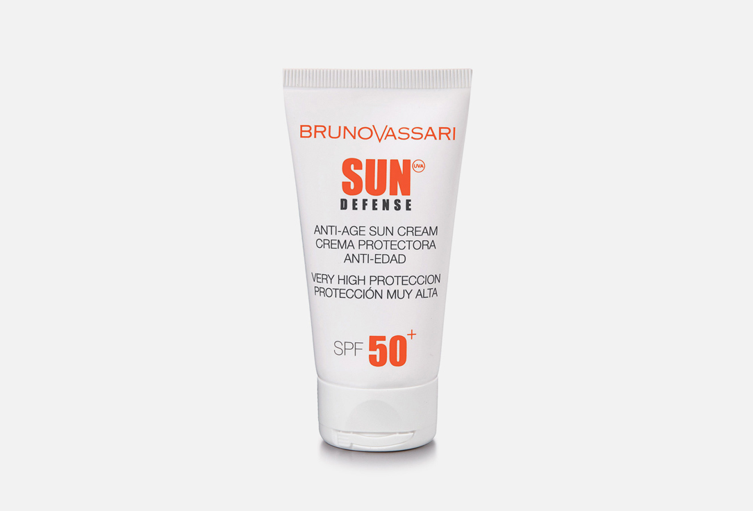 

ОМОЛАЖИВАЮЩИЙ СОЛНЦЕЗАЩИТНЫЙ КРЕМ С SPF 50+ BRUNO VASSARI, SUN DEFENSE - ANTI AGE SUN CREAM 50 мл