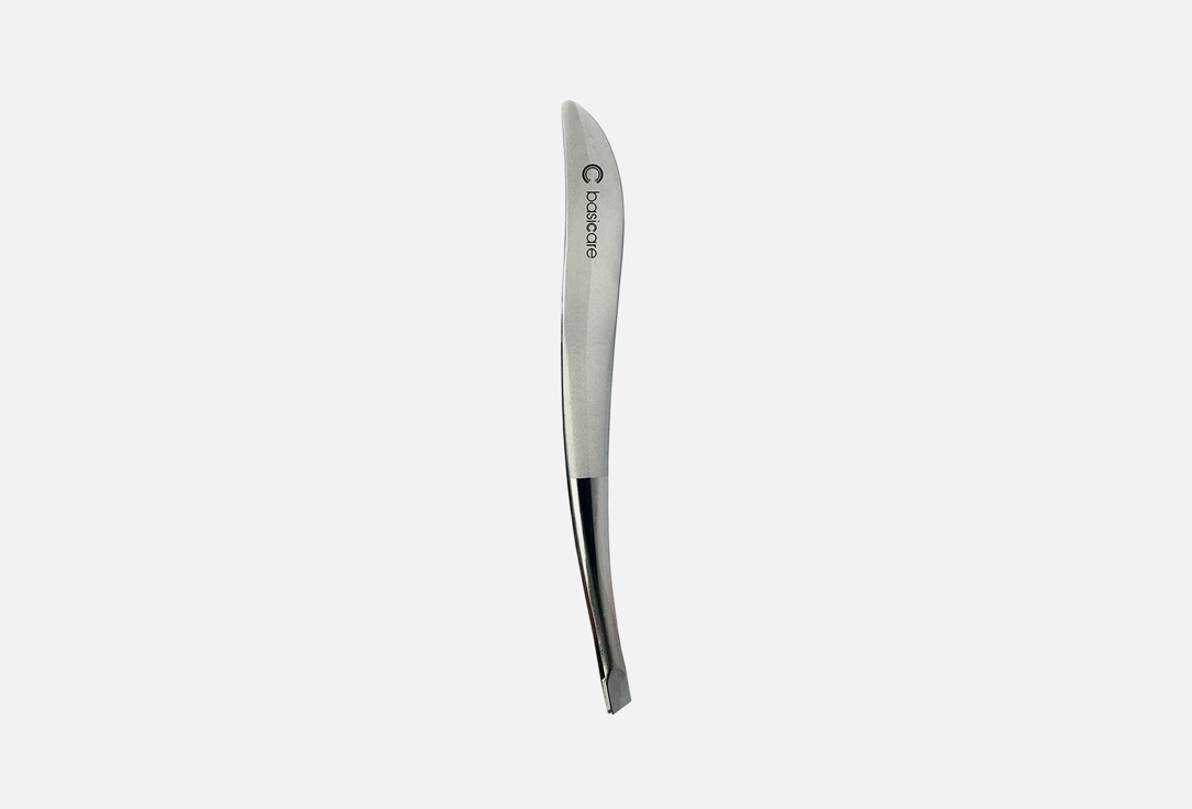 Пинцет-волна со скошенными кончиками BASICARE LUXE 1 шт пинцет ножницы для бровей со скошенными кончиками basicare scissor tweezer 1 шт