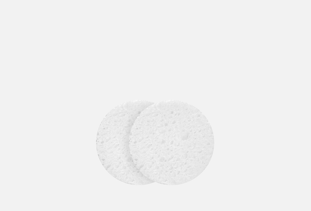 Спонжи для очищения лица из натуральной целлюлозы BASICARE NATURAL CELLULOSE CLEANSING SPONGES ROUND  