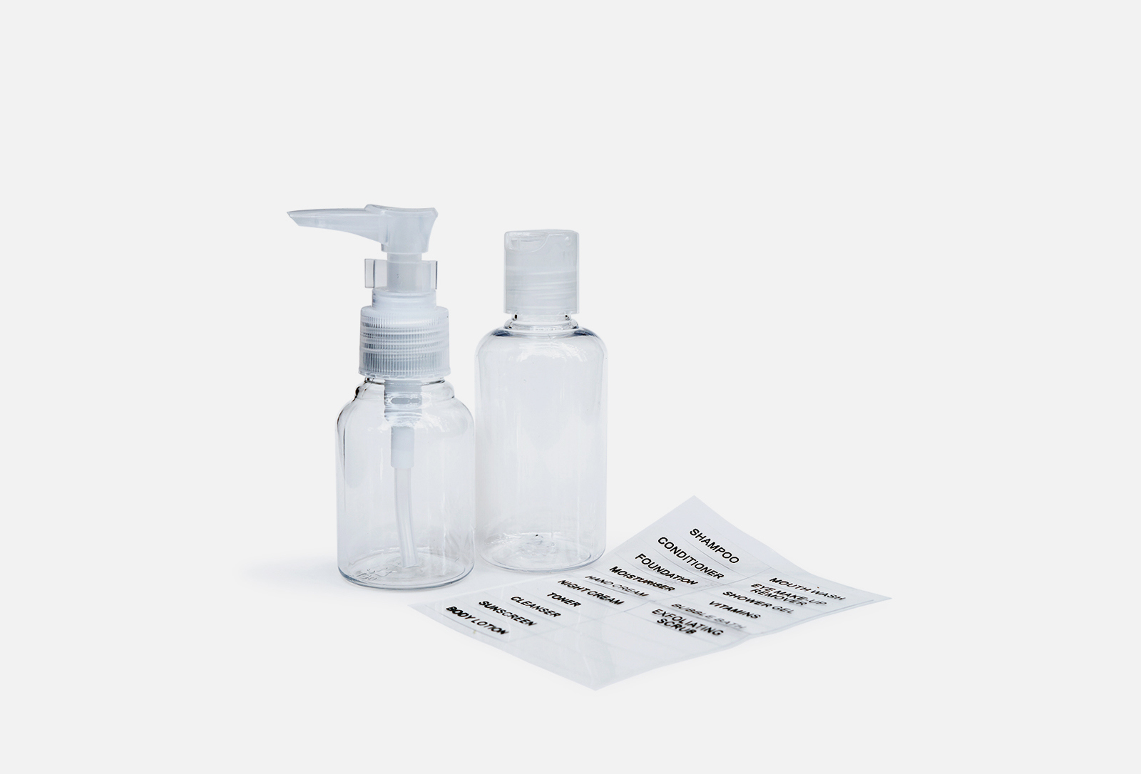 BASICARE Флаконы дорожные 80 и 60 мл TRAVEL BOTTLES 1 шт — купить в Минске