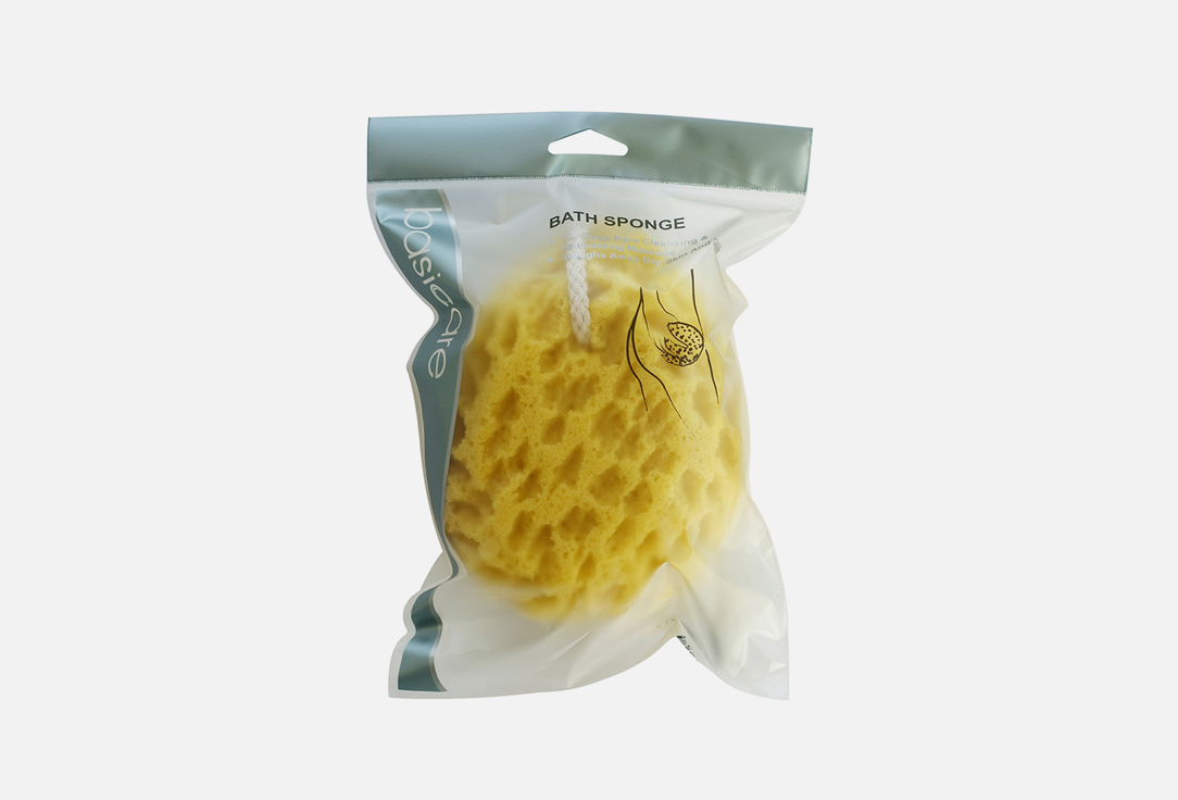 

Губка банная со шнуром BASICARE, SEA SPONGE 1 шт