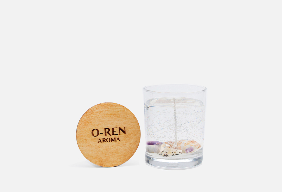 Свеча ароматическая гелевая O-REN AROMA Lavender 250 мл ароматическая свеча aroma harmony elixir creme brulee 140 г