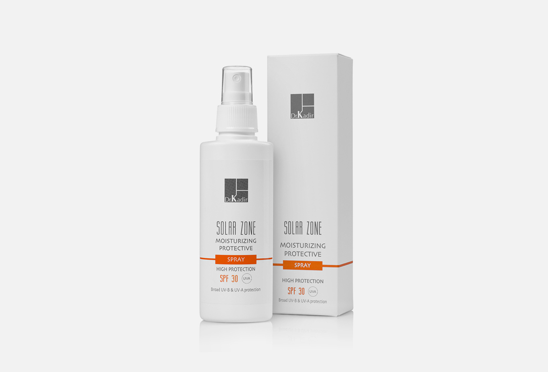 

Защитный Увлажняющий спрей SPF 30 DR. KADIR, Solar Zone 125 мл