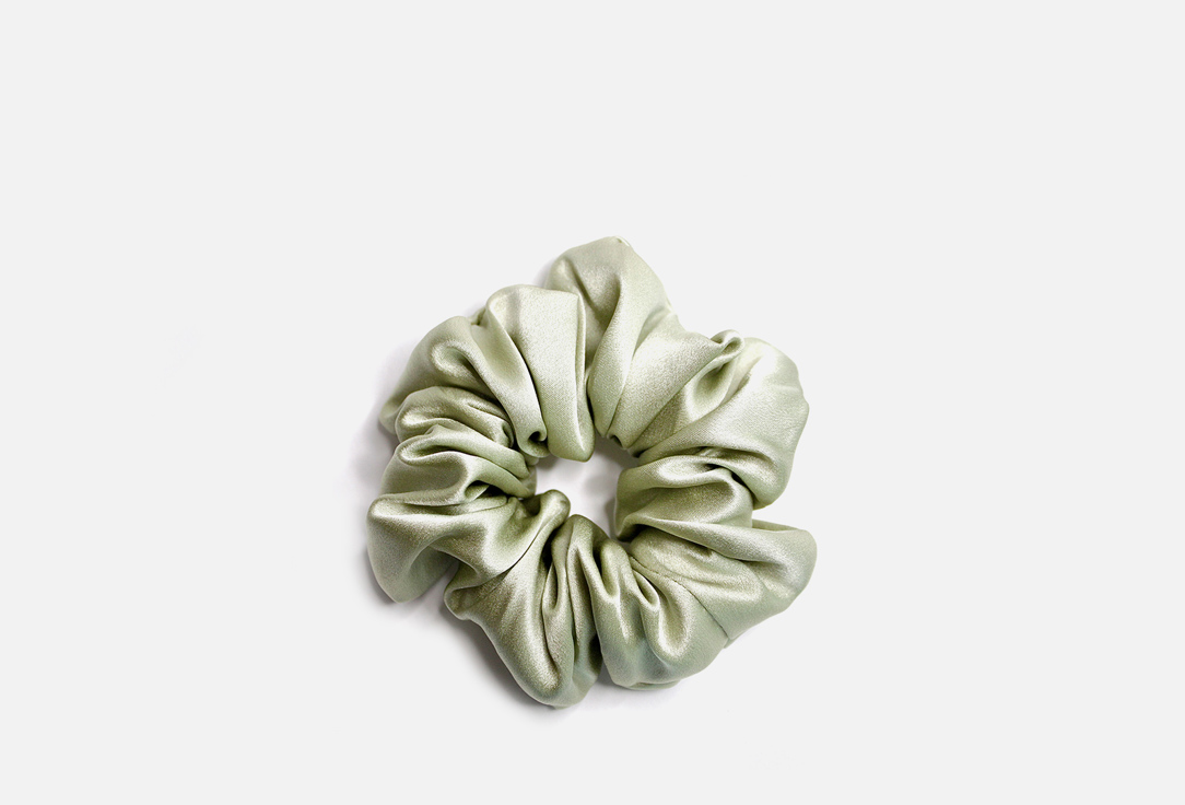 Изображение товара Шелковая резинка-скранч REAL SILK LIGHT GREEN из натурального шелка