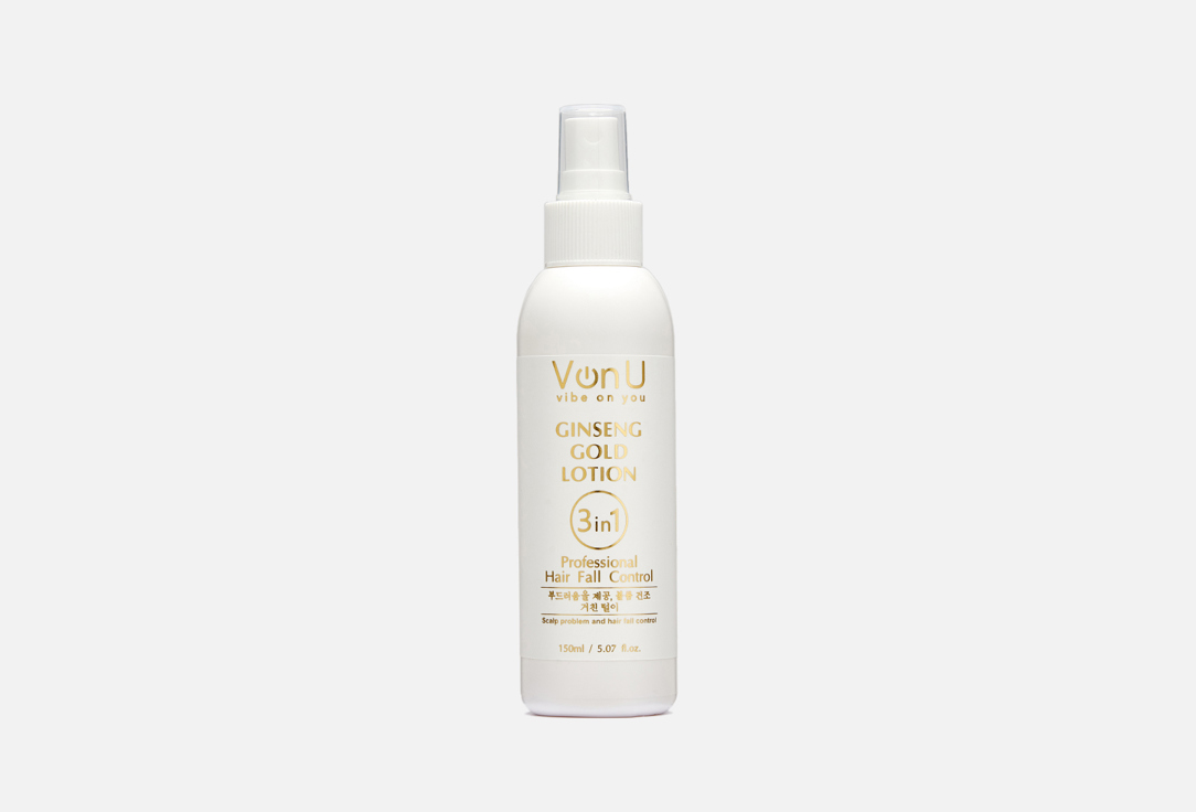 

Лосьон для роста волос VON U, Hair Growth lotion with Golden Ginseng extract 150 мл
