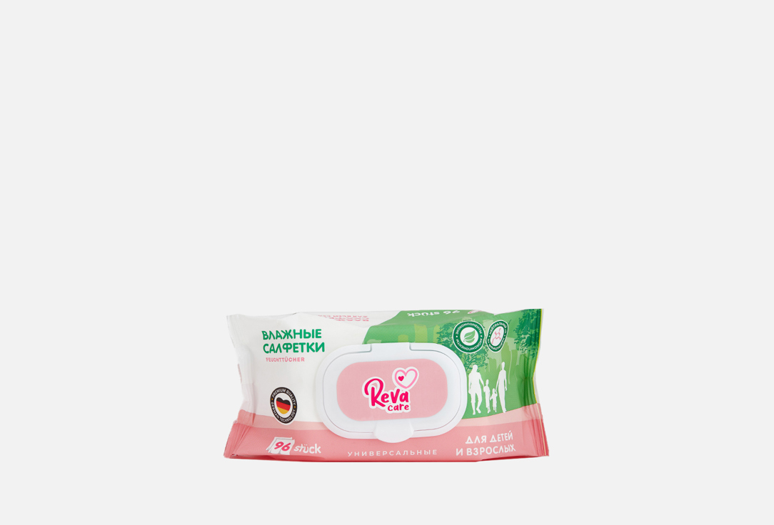 

Салфетки влажные универсальные REVA CARE, Для детей и взрослых 96 шт