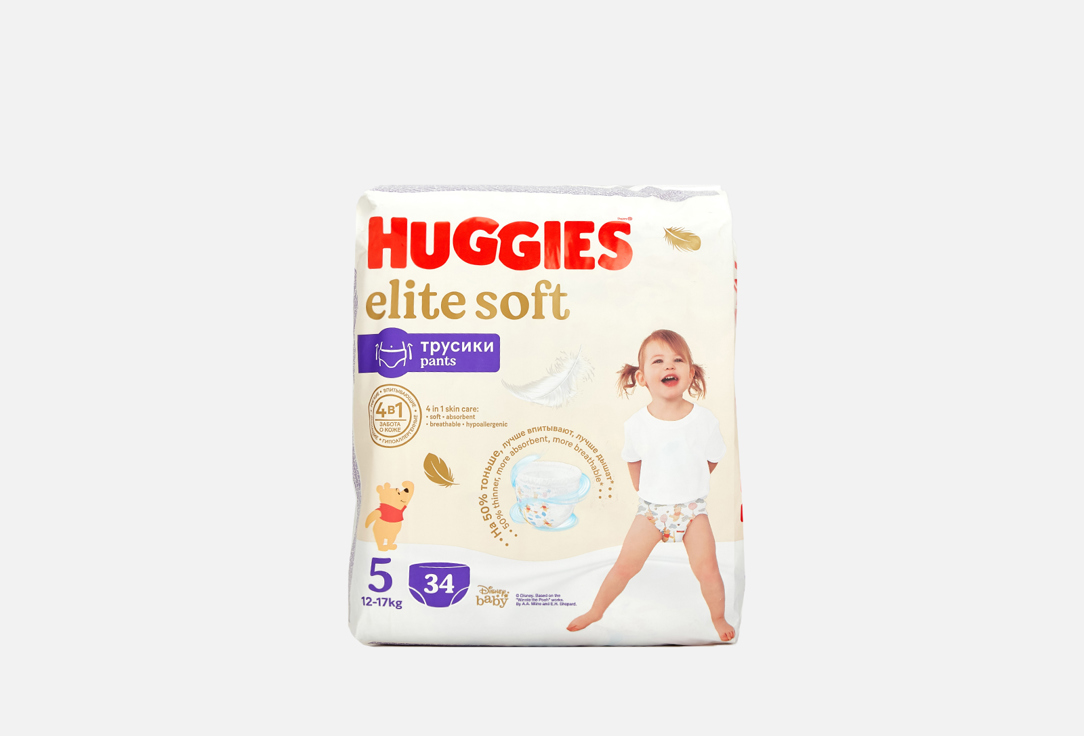 Трусики-подгузники Huggies Elite Soft 12-17kg 