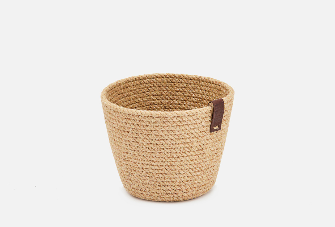 

КАШПО ИЗ ДЖУТА ПОЛЕ, Бежевый, Для растений малое 1 шт