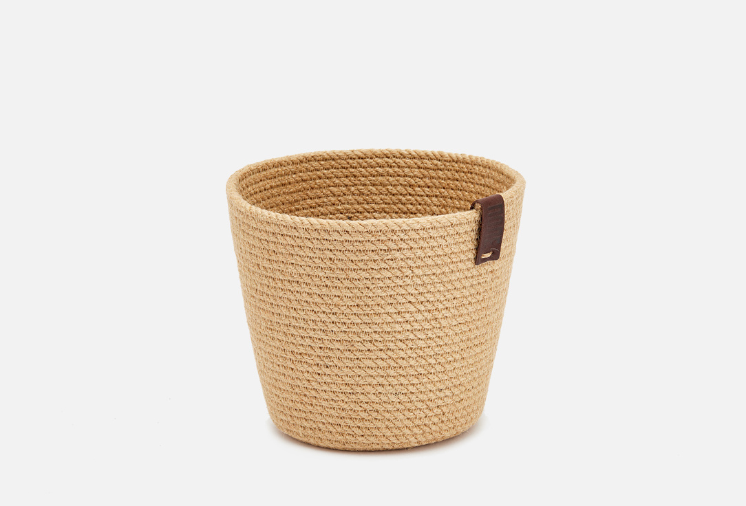 

КАШПО ИЗ ДЖУТА ПОЛЕ, Бежевый, Для растений среднее 1 шт