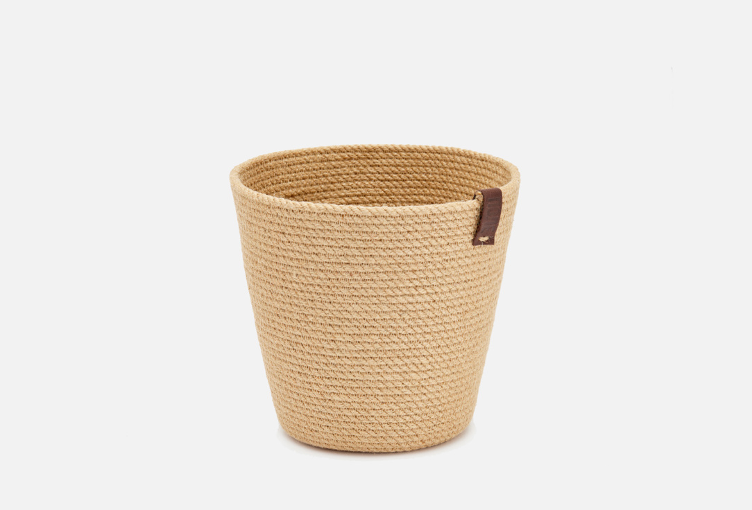 

КАШПО ИЗ ДЖУТА ПОЛЕ, Бежевый, Для растений большое 1 шт