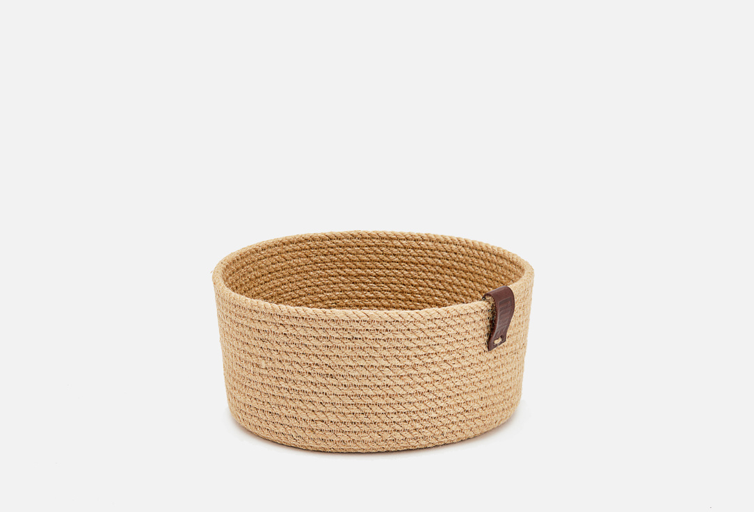 

КОРЗИНА ИЗ ДЖУТА ПОЛЕ, Бежевый, Для хранения малая 1 шт
