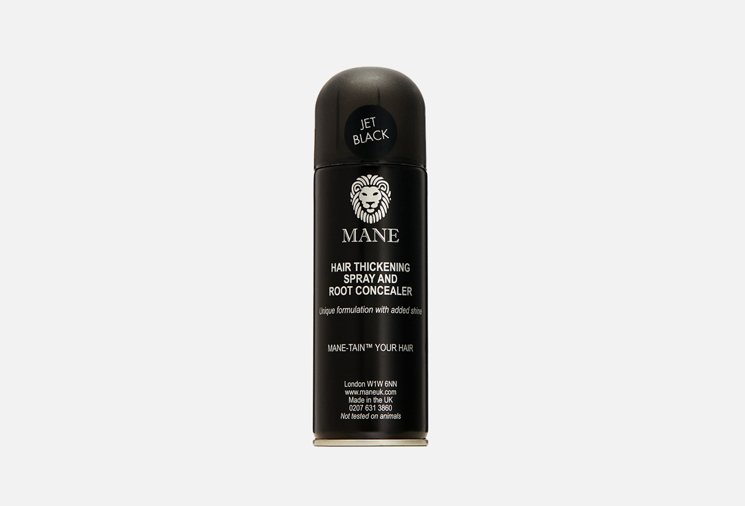 Аэрозольный камуфляж для волос Mane hair thickening spray черный