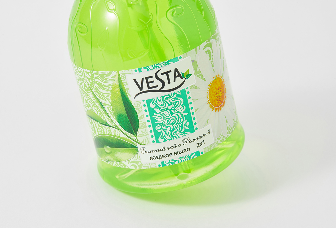 жидкое мыло VESTA Зеленый чай с Ромашкой  